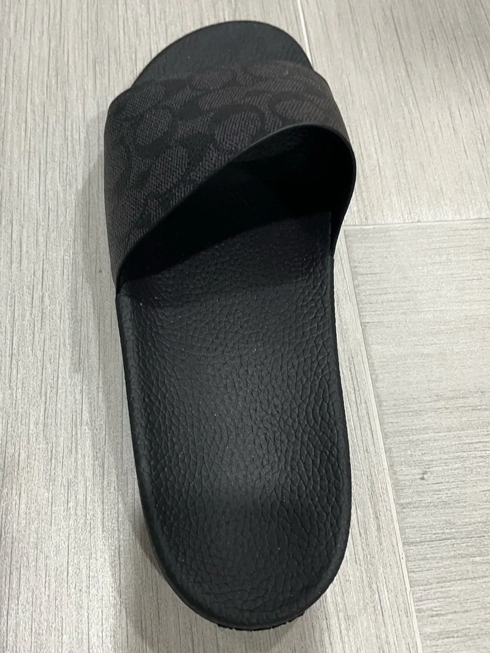 Coach Men's Black Slide Sandal only left-Classic Comfort